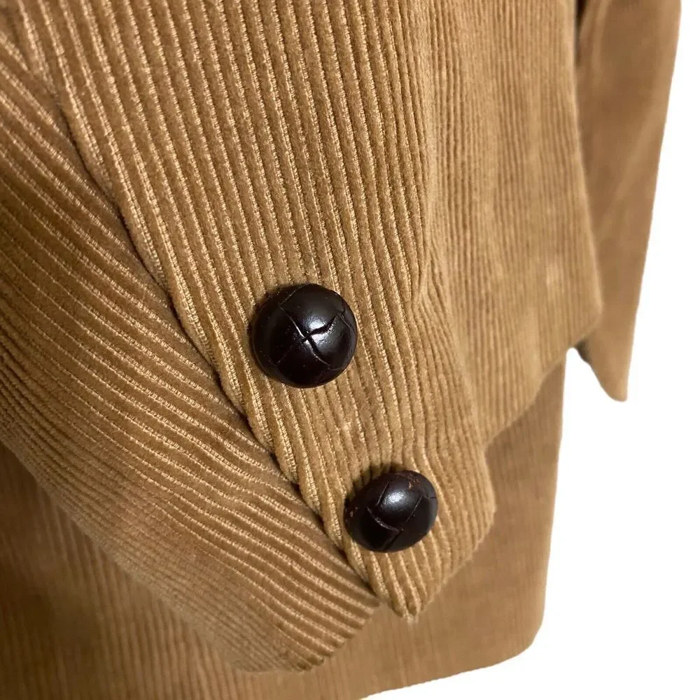 Circle S Dallas Men’s Jacket Western 48L Brown Corduroy Elbow Patches Blazer